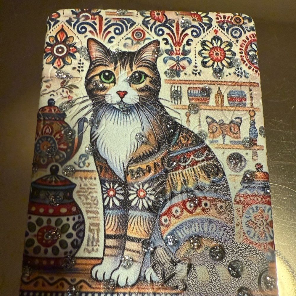 Compact Mirror Cat Design